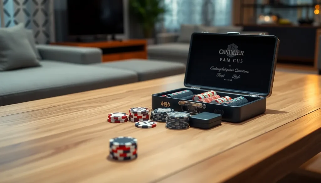 personalized poker set